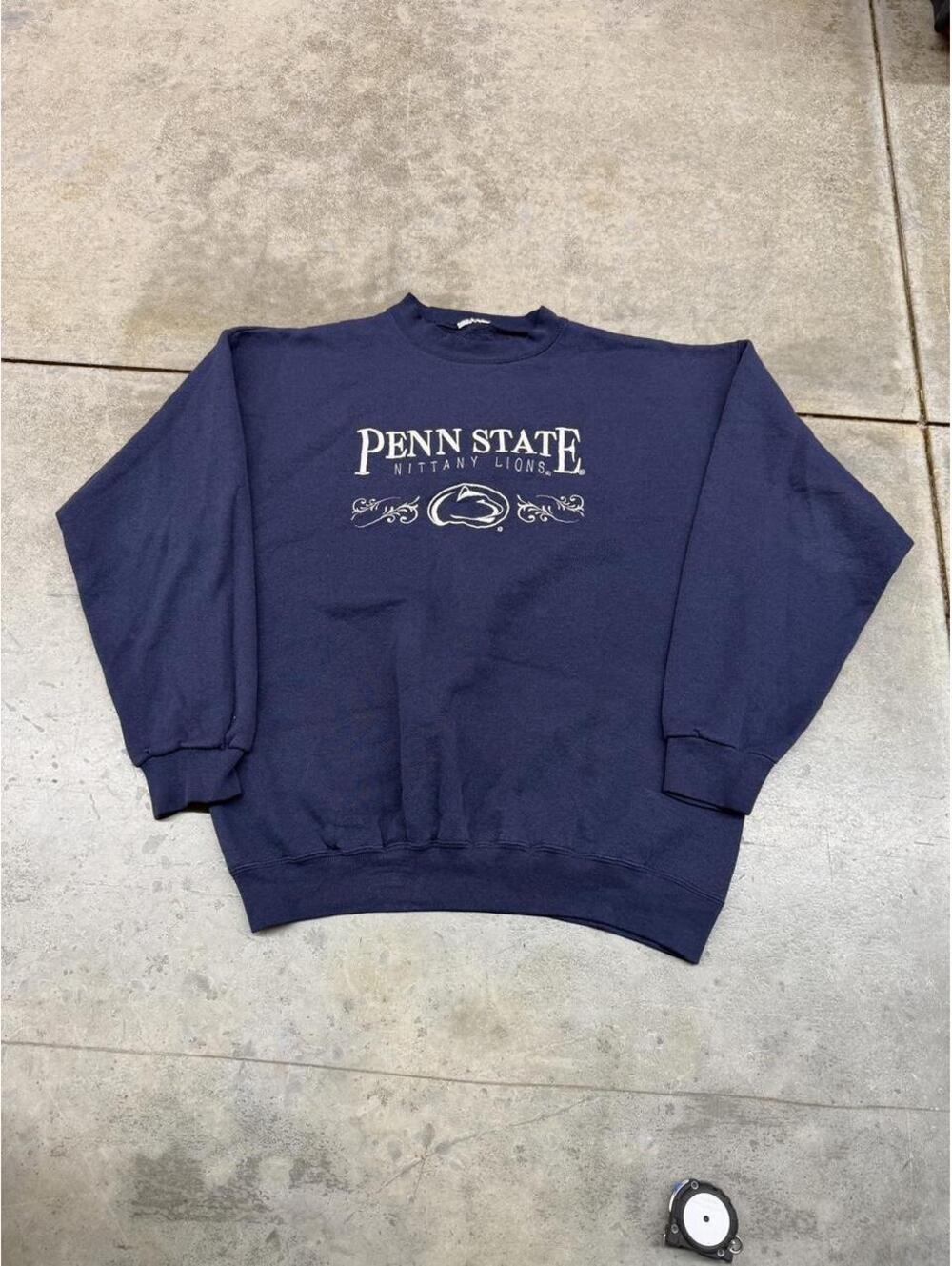 vintage penn state university nittany lions navy crewneck size large